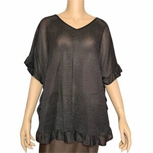 NWOT Kova&T poncho net top